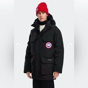 Canada Goose Expedition Black Men's Parka Heritage Size: M